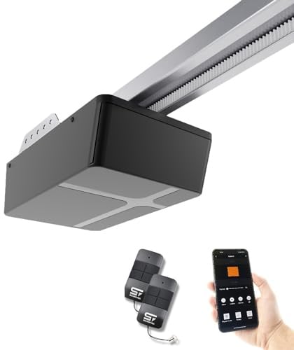 Schartec Prime 1500 WiFi Garagentorantrieb mit WLAN inkl. Schiene smart Garagentoröffner Smarter Toröffner Set Garagentor Antrieb für Schwingtor & Sektionaltor