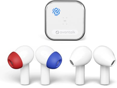 Avantalk Infinity - 2 Paar kabellose Auracast-Ohrhörer mit ANC | Bluetooth 5.3, aptX Adaptive, halboffenes Design, App-Steuerung und bis zu 48 Std. Akkulaufzeit