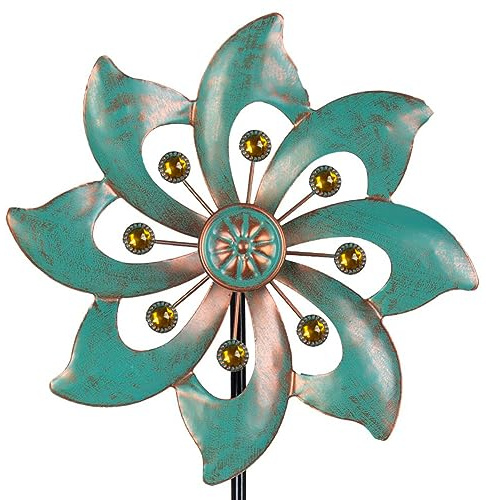 VEWOGARDEN Windspiel für Gartendekoration, klein, wasserdicht, Metall, Windräder für Hof und Garten, 94 x 25,4 cm (einzelne Klinge)