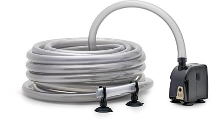Eden 94235 CDA 600 Wasserwechselsystem Komplettset für einen schnellen und leichten Aquarium Wasserwechsel inkl Aquarium Pumpe, 10m Aquarium Schlauch und Saugnäpfen