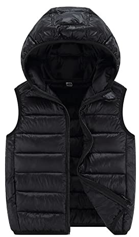 Kinder Steppweste Ärmellos Weste Leichte Jungen Mädchen Winter Warm Gefütterte Jacke Hoodie Sportweste Übeergangsweste Softshell Weste Reißverschluss Wintermantel Reitweste Dünne Wintermantel