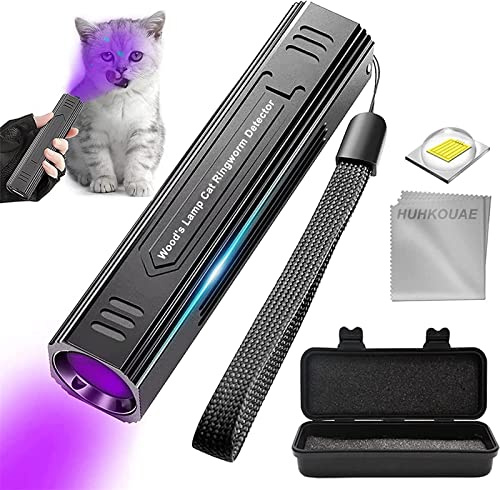 Holzlampe für Haustiere, Katze, Hund, Schwarzlicht, Taschenlampe, Katze, Ringwurm-Detektor, Arzt, Haustier-Urin-Detektor, zur Analyse der Haut, Hund, Katze, Bettwanzen-Inspektion
