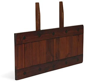 Woodkings® 2er Set Ansteckplatte 40x90 für Esstisch Catana Massivholz braun Echtholz rustikal Erweiterungsplatten Tischerweiterung Tischverlängerung Küchentisch, Holztisch Zubehör Esszimmermöbel