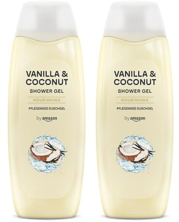 by Amazon Vanille und Kokosnuss Duschgel, 2 x 500ml