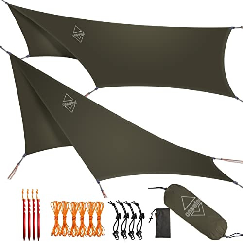 onewind wasserdichte Zeltplane, Ultraleichte Hängematte Tarp