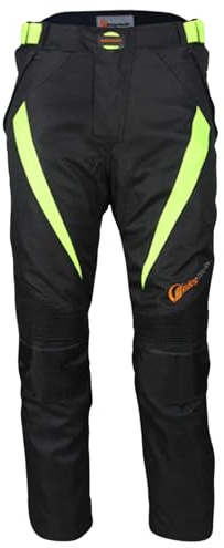 Msport 4-Jahreszeiten Motorradjacke Wasserdicht für Herren – Atmungsaktive Motorradjacke mit Herausnehmbarem Thermofutter und Protektoren - Hose L
