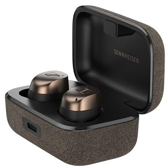 Sennheiser MOMENTUM True Wireless 4, kabellose Bluetooth Kopfhörer, Bluetooth 5.4, Noise Cancelling, komfortables Design, 30 Stunden Akkulaufzeit, adaptives ANC, LE Audio, Auracast, Schwarz Kupfer