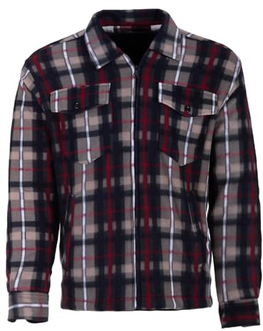 Henry Terre Herren Thermohemd Arbeitsjacke Thermojacke Fleece Futter kariert Größe M-3XL