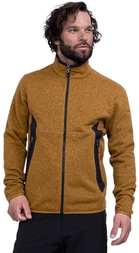 Schöffel Herren CIRC Fleece Jk Style Yew MNS, schnell trocknende Fleecejacke aus nachhaltiger Herstellung, leichte Outdoorjacke mit 4-Wege-Stretch, Caramel, 52