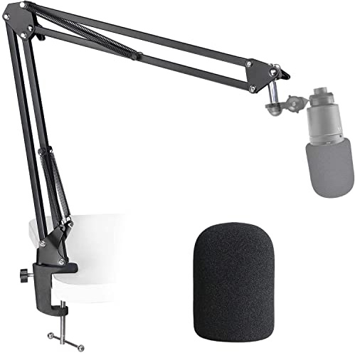 AT2020 Mikrofonständer mit Popschutz - Mikrofonarm mit Pop Filter für Audio Technica AT2020 AT2020USB + AT2035 von YOUSHARES