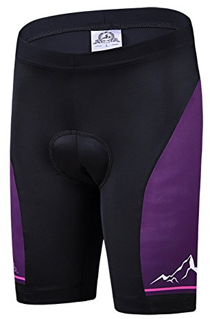 YFPICO Kinder Fahrrad-Shorts/Rad-Hose Mit Innenhose/Mountainbike - Atmungsaktiv schnelltrocknend, Violett, 146