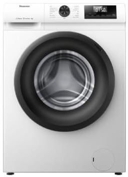 Hisense WF1Q8041BW Waschmaschine mit Dampffunktion /8KG /1400 U/Min /15 Programme/Anti-Allergie Programm/Baby-Wäsche/AutoWash/QuickWash/Daunen/Eco/Power 49' / Verzögertes Ende/EEK: A/Weiß