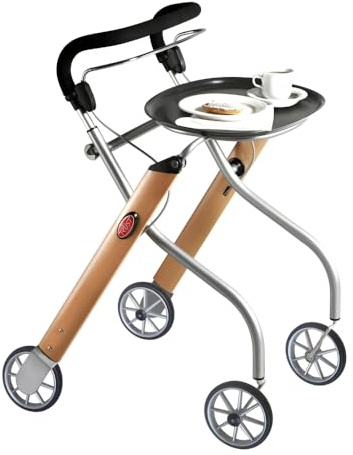 Trustcare Let's Go Indoor, Rollator, Buche/Silber, 54 cm
