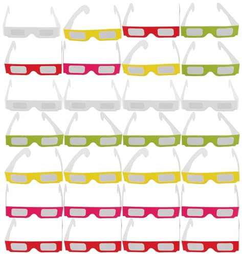 Halloween Mottoparty Feuerwerksbrille, 30 Stück Papier, Kinder Partyzubehör