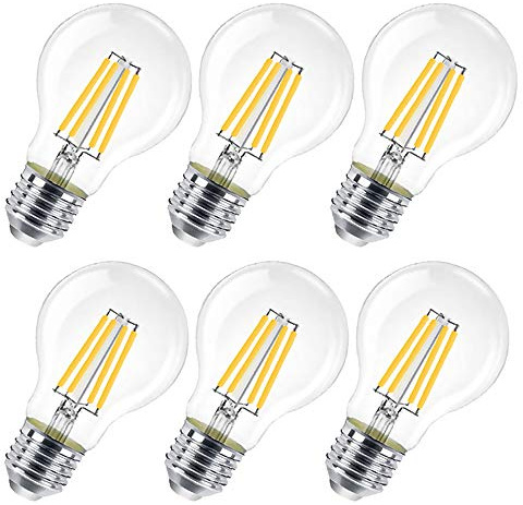 EXTRASTAR E27 LED Lampe 10W, 1300 Lumen, 2700K Warmweiß, Energiesparende Glühbirne, Nicht Dimmar, Leuchtmittel für Wohnzimmer, Schlafzimmer, Küche, Büro (6 Stück)