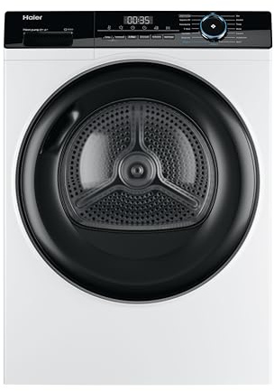 Haier Wärmepumpentrockner 9kg I-PRO Serie 3 HD90-A2939 | Wäschetrockner i-Time & Startzeitvorwahl, Mit 3 Trockenstufen, I-Refresh Dampfprogramm & 3-in-1 Filter