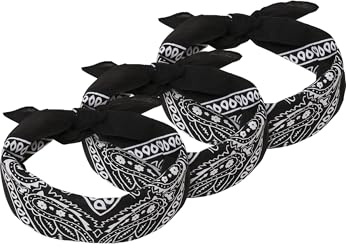 Urban Classics Bandana 3-Pack Unisex Bandana schwarz Basics, Streetwear