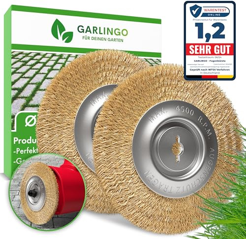 Fugenbürste Ersatzbürste für Einhell BG-EG 1410, GC-EG 1410, GC-CC 18 Li | Ersatz-Unkrautbürsten für Akku- und Elektro-Fugenreiniger, gegen Moos und Unkraut in Pflasterfugen