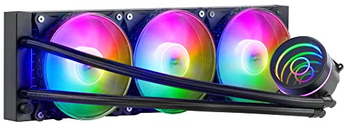 Mars Gaming ML-ONE360 Schwarz, CPU Wasserkühlung, TDP 550W, Infinity Mirror, 3 Silent FRGB Lüfter, Universal Multisocket