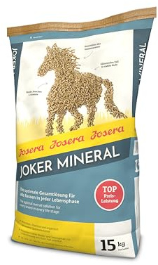 JOSERA Joker Mineral (1 x 15 kg) | Premium Pferdefutter für alle Rassen in jeder Lebensphase | optimale Gesamtlösung | starke Knochen & Gelenke | Mineralfutter Pferde | 1er Pack