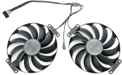 Syncparts Lüfter für ASUS Dual RTX 3060 Ti/RTX 3070 – T129215SU CF1010U12S, 95mm, 7-Pin – NUR 11 Lüfterblätter – 2er Set