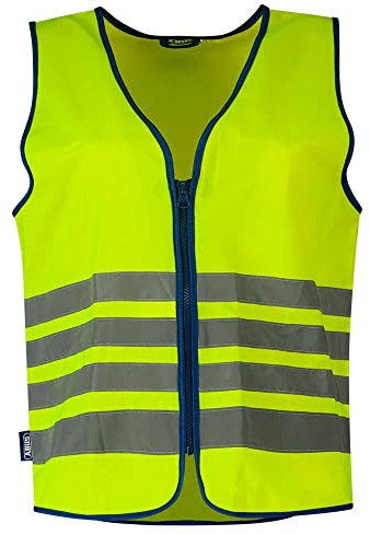 ABUS Warnweste Lumino Reflex Vest - Sicherheitsweste für bessere Sichtbarkeit bei Tag und Nacht - für Erwachsene - mit Reißverschluss - Größe L