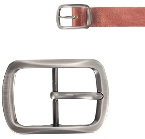 Metallgürtelschnalle, Gürtelschnallen Herren Metall Klassische Gürtelschnalle 40mm Prong Vierkantgürtelschnalle Heavy Duty Herren Ersatz Metallschnalle, Einzackige Quadratische Ersatzschnalle