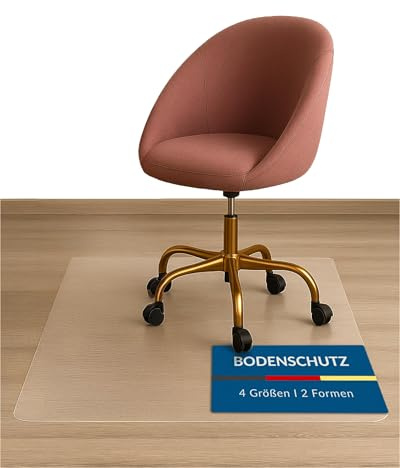 TEXMAXX Bürostuhl Unterlage milchig weiß versch. Größen/Bodenschutzmatte/Schreibtischstuhl Unterlage/Schutzmatte/Fußbodenschutz - 90 x 120 cm