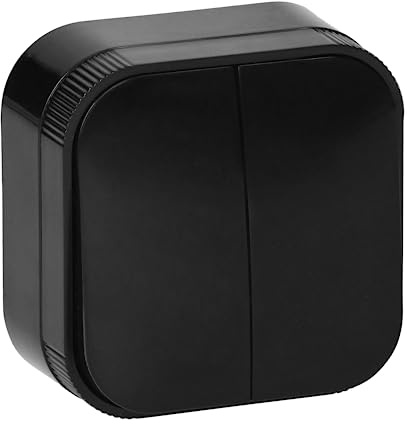 Miratic Kontrollschalter Doppelt IP20 (schwarz)