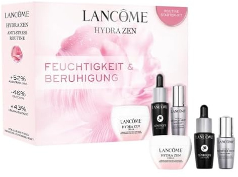 Lancôme Hydra Zen Pflegelieblinge-Set, feuchtigkeitsspendendes Gesichtspflege-Set mit Hydra Zen Day Cream 15ml, Génifique Ultimate Serum 10ml &
