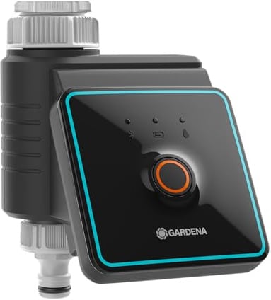 Gardena Bewässerungssteuerung mit Bluetooth® App: Automatische Bewässerung für Garten und Balkon, via App konfigurierbar, Bewässerungszyklen in 3 Zeitplänen, 10 m Reichweite (01889-20)