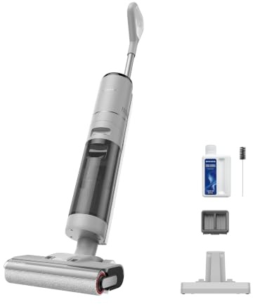 dreame G10 Pro Nass- &Trockensauger, 16.000 Pa, 35 Min. Laufzeit | Saugen/Kehren/Wischen,nass/trocken,Doppel-Kantenreinigungsbürste,Selbstreinigung 2-Richtungsrotation,großes LED-Display