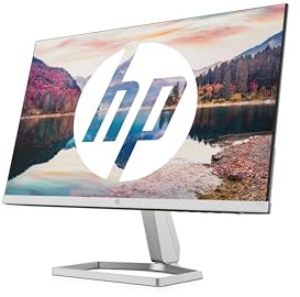 HP M22f Monitor - 21,5 Zoll Bildschirm, Full HD IPS Display, 75Hz, 5ms Reaktionszeit, VGA, HDMI 1.4, Silber/schwarz