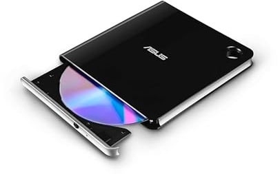 ASUS SBW-06D5H-U BDXL Extern Ultra Slim Blu-ray und MDisc Brenner (USB 3.1, USB-C, 2 Kabel) schwarz