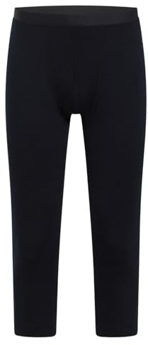 Odlo Herren Merino 200 3/4 Hose Funktionsunterwäsche | Atmungsaktive Merino-Thermoleggings in 3/4-Länge für Wandern, Trekking, Ski & Wintersport