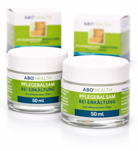 ABOHEALTH Erkältungsbalsam Pflegebalsam bei Erkältung mit Eukalyptus und ätherischen Ölen, 100ml (2 x 50 ml) Doppelpack