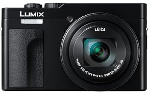 Panasonic LUMIX DC-TZ99E-K Kompakte Travel Zoom Kamera, Leica DC-Objektiv, 30-facher Zoom, 24-720mm, 20,3 MP, OIS, 4K 30p Video, 7,6cm klappbarer Monitor, WLAN, Bluetooth, Schwarz