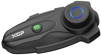 X10 Motorrad Bluetooth Headset Mesh 3.0, 2000m Helm Kommunikationssystem für 1 bis zu 8 Personen, Intercom Motorrad mit Audio-Multitasking/Musik Sharing/ IP67 Wasserdicht