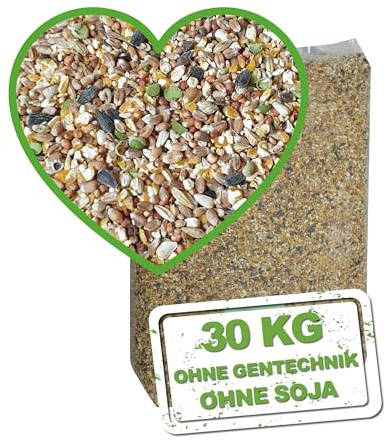 MeineHennen KÖRNER-VITAL EXZELLENT 30 kg - Premium Hühnerfutter, Geflügelfutter, eine naturbelassene Körnermischung mit Hirse, Buchweizen & Sonnenblumenkernen für Rasse- & Zwerghühner