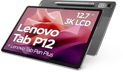 Lenovo Tab P12 | 12,7 3K Touch Display | 2944x1840 | Tablet Computer | MediaTek Dimensity 7050 | 8GB RAM | 128GB | Android 14 | grau | Inkl. Pen