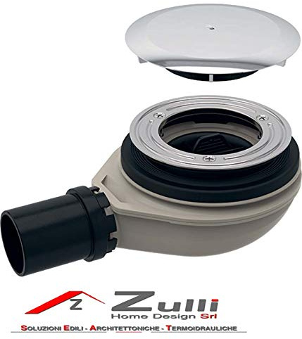 Geberit 28562000 New Ablaufgarnitur für Dusche, 90 mm tief, Höhe 30 mm, Artikelnummer 150.583.21.1, weiß