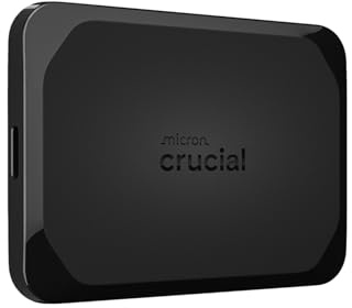 Crucial X10 Pro 1TB Externe SSD Festplatte, bis zu 2100MB/s Lesen und 2000MB/s Schreiben, Portable Solid State Drive, USB-C 3.2, PC und Mac, Wasser- und Staubgeschützt - CT1000X10PROSSD902