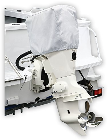 Oceansouth Outboard Cover (15PS - 30PS, Grau) außenbordmotor Deni Abdeckung bootszubehör außenborder ps Boot Motor e persenning Boat Accessories aussenborder aussenbordmotor bootzubehör