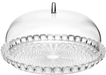 Guzzini - Tiffany, Set Kleine Tortenplatte - Transparent, Ø30 x h16 cm - 19950100