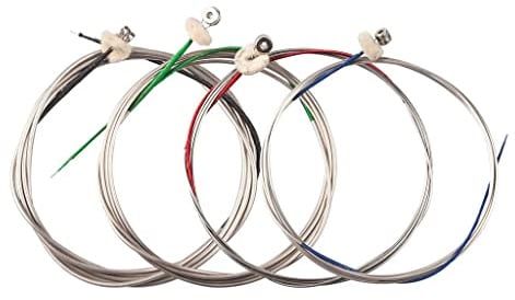 Professionelle Kontrabass-Saiten - Nickel-Kupfer-Zubehör-Set für Bassspieler in 3/4-Größe – deutsche Silberumwicklung, Kugelende