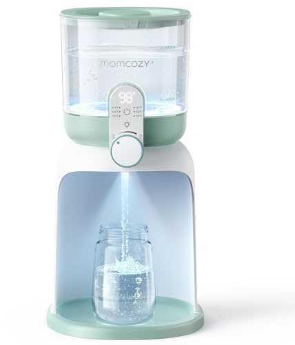 Momcozy Flaschenzubereiter Baby mit Dual-Licht, Schneller Flaschenwärmer zur Milchzubereitung, 1,69 Liter Großvolumen, Milchzubereiter mit 6 Temperaturstufen, Heißwasserspender für Babynahrung