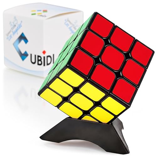 CUBIDI® Original Zauberwürfel 3x3 Klassisch - Typ Los Angeles. Speed Cube 3x3 mit optimierten Dreheigenschaften. Hochwertiger Magic Cube für Anfänger und Fortgeschrittene