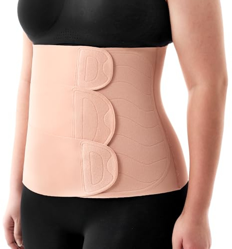 momcozy Ergowrap Bauchwickel, 3D Kompression & Rückenstütze | Nahtloses Design, atmungsaktives Premium-Material, für Kaiserschnitt, verstellbar, für Alltag und Sport