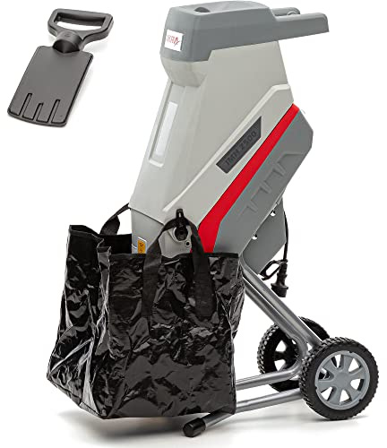 IKRA Elektro Gartenhäcksler Messerhäcksler IMH 2500 inkl Fangsack 45l 2.500W langlebige Wendemesser