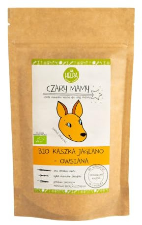 HELPA BIO Hirse-Hafer-Brei 200 g - Hirsebrei Haferbrei Baby – Brei für Kinder – Babybrei - Babynahrung – 55% Hirse – 45% Hafer - Bio-Getreide-Breie - Frühstücksbrei